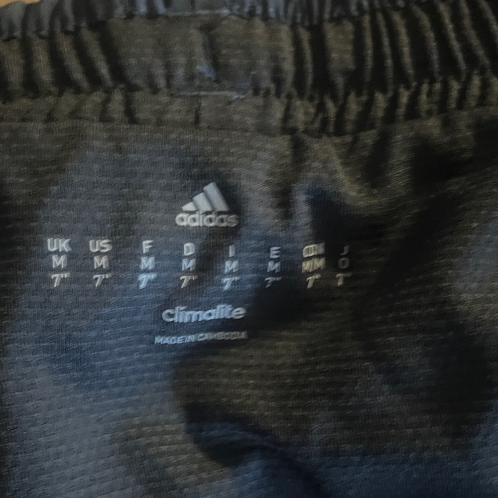 Adidas Men's Deep Blue Athletic Shorts - Picture 3 of 3